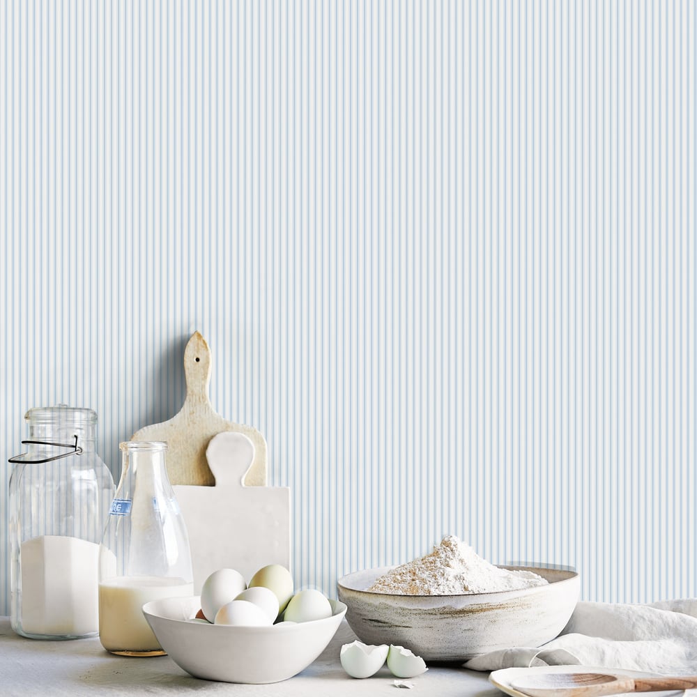 Ticking Stripe Wallpaper by Galerie (Smart Stripes 3 Collection)