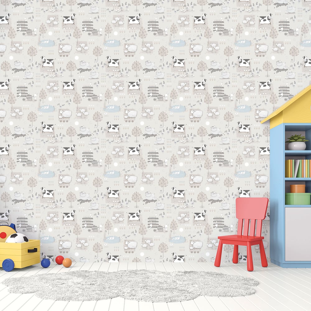 Farmland Wallpaper by Galerie (Tiny Tots 2 Collection)