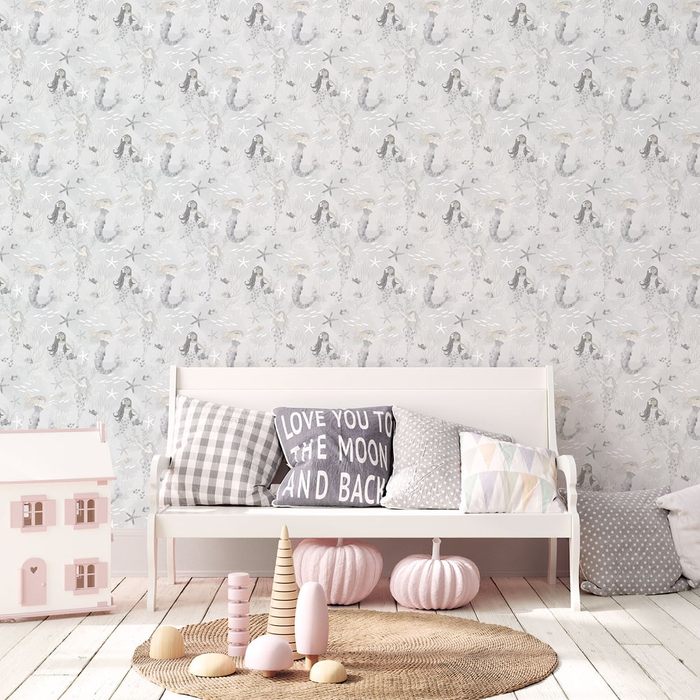 Mermaids Wallpaper by Galerie (Tiny Tots 2 Collection)