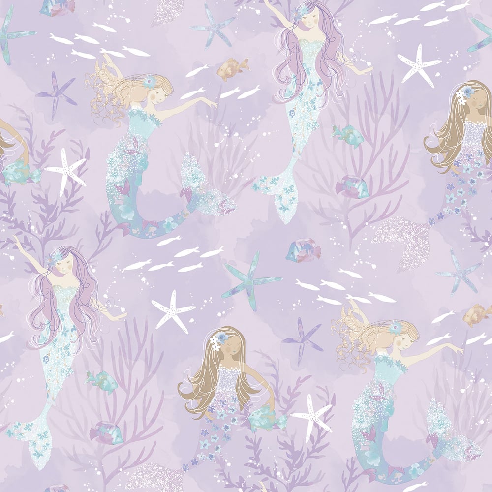 Mermaids Wallpaper by Galerie (Tiny Tots 2 Collection)