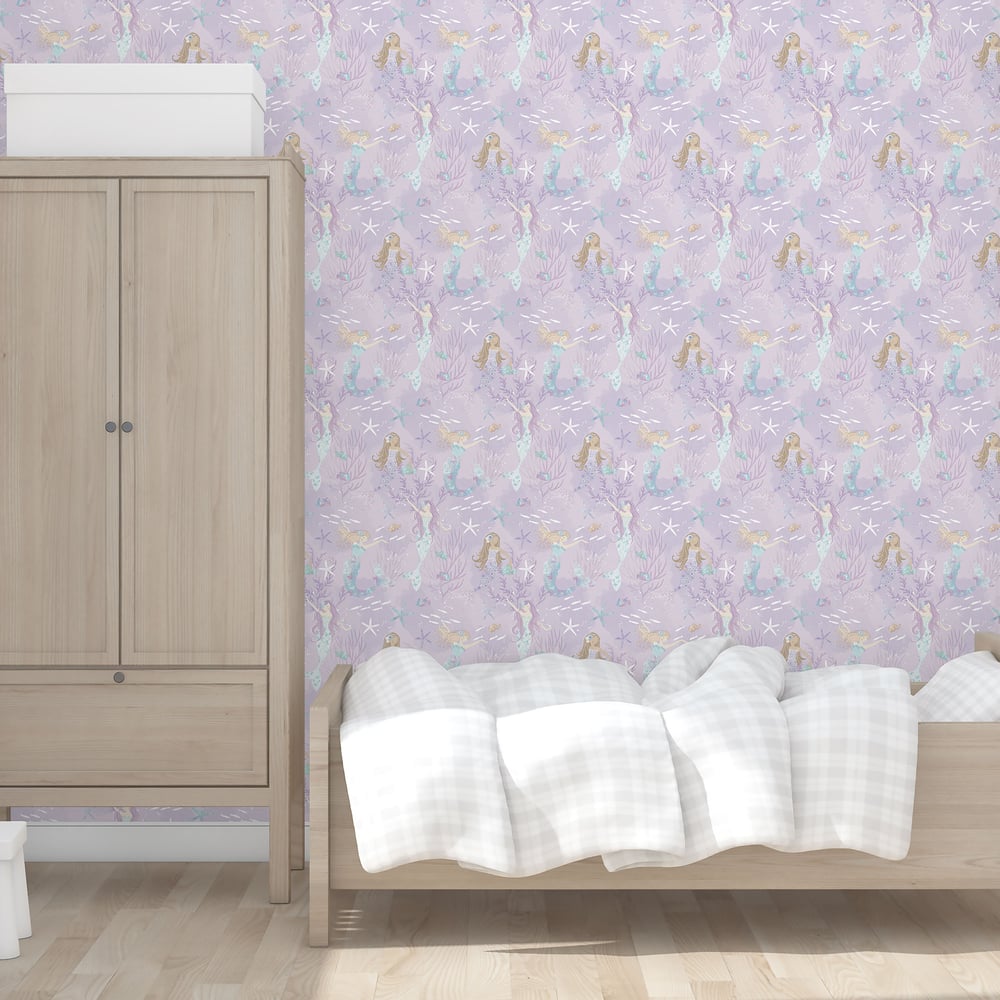 Mermaids Wallpaper by Galerie (Tiny Tots 2 Collection)