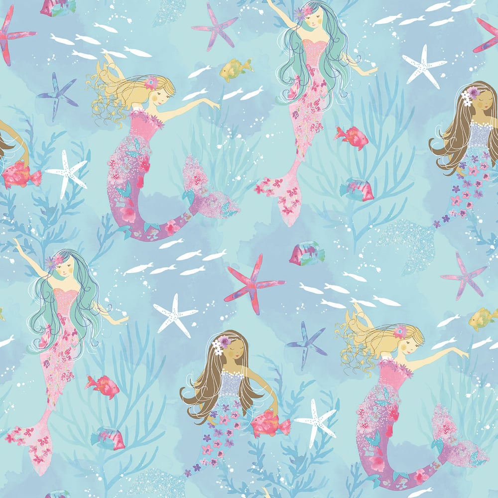 Mermaids Wallpaper by Galerie (Tiny Tots 2 Collection)