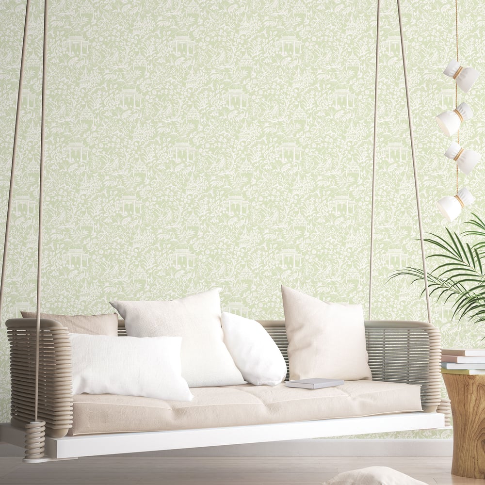 Garden Toile Wallpaper by Galerie (Secret Garden Collection)