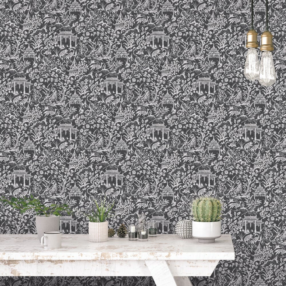 Garden Toile Wallpaper by Galerie (Secret Garden Collection)