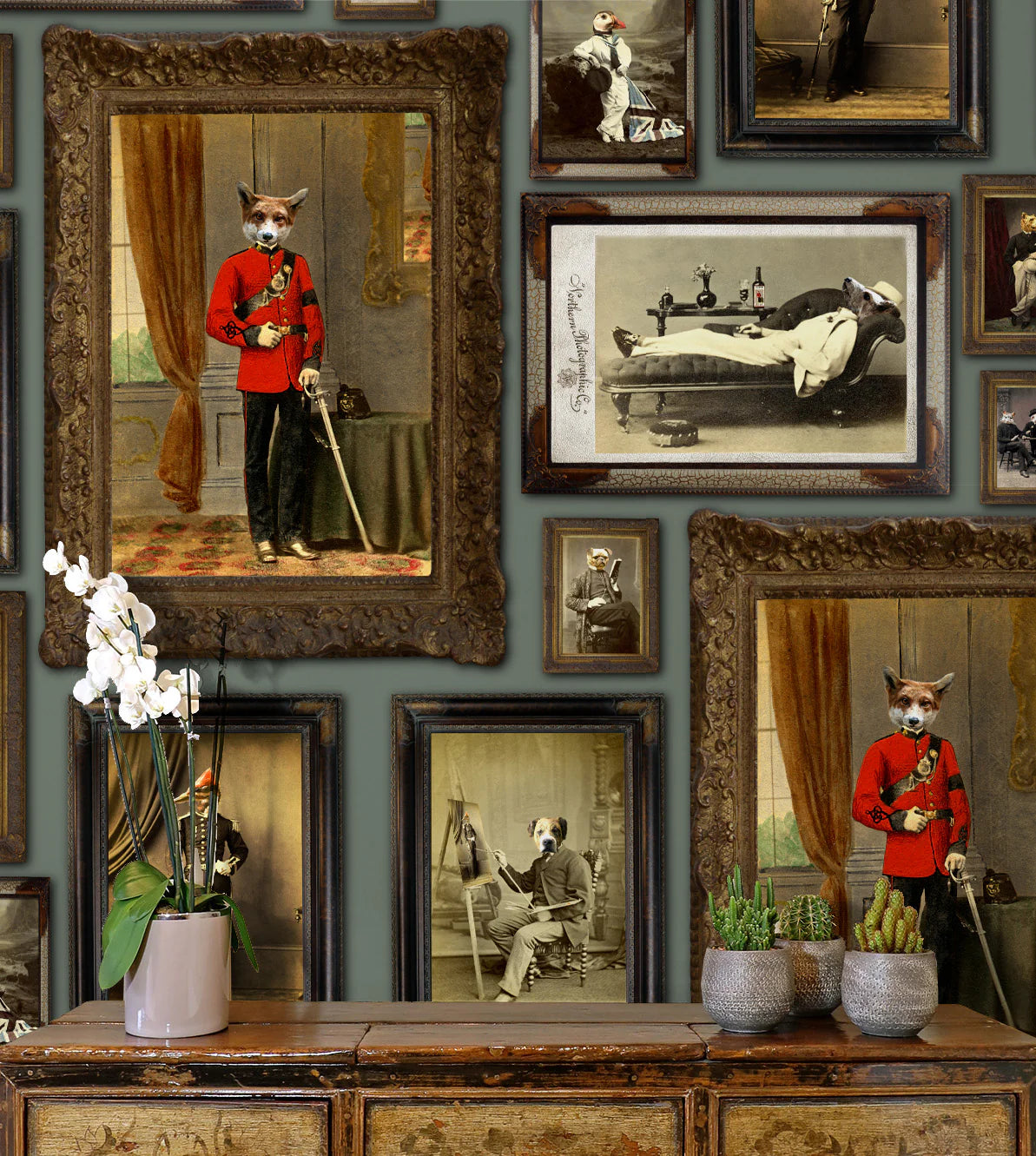 Colonel Fox & Friends Wallpaper by Graduate Collection