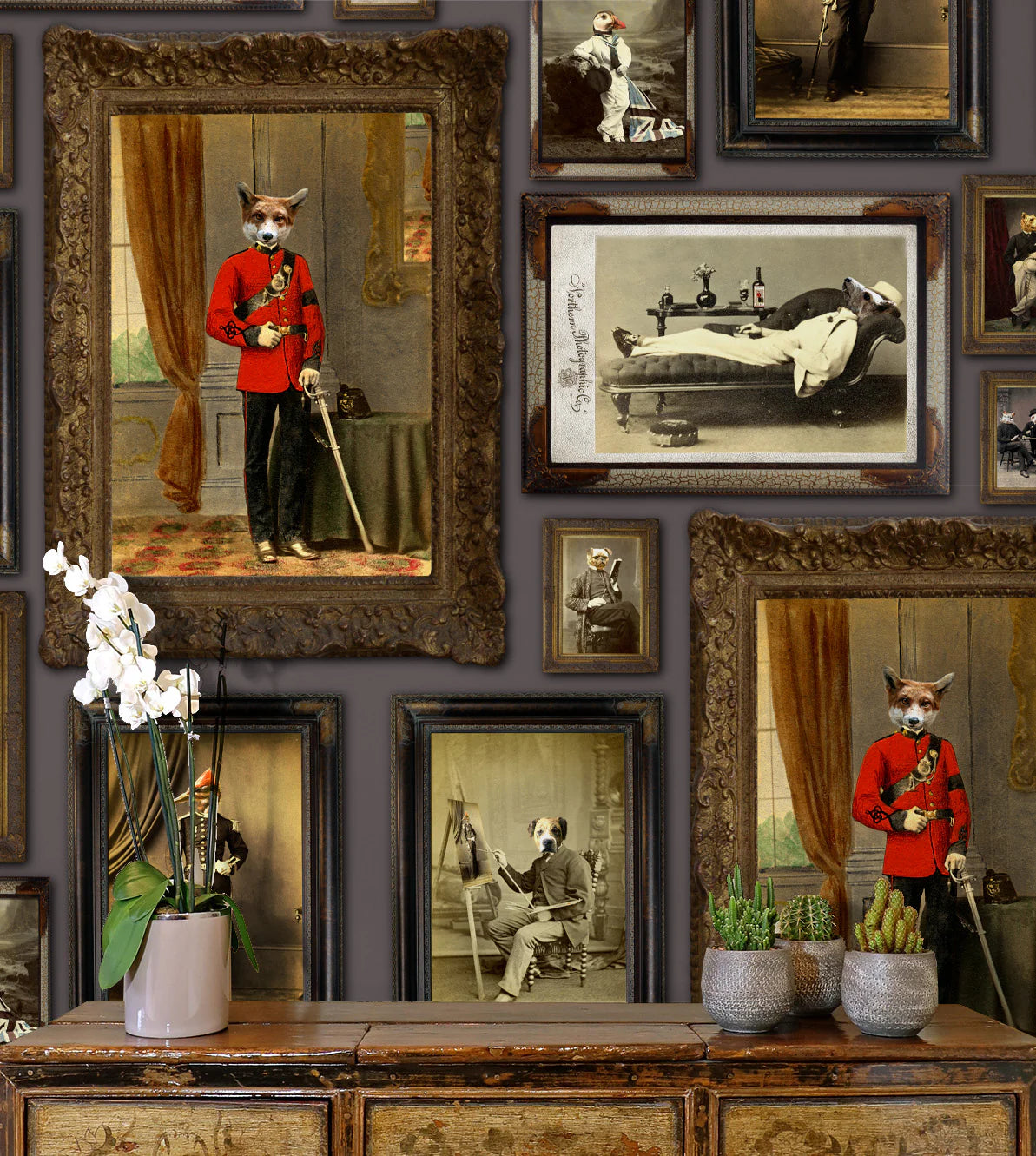 Colonel Fox & Friends Wallpaper by Graduate Collection