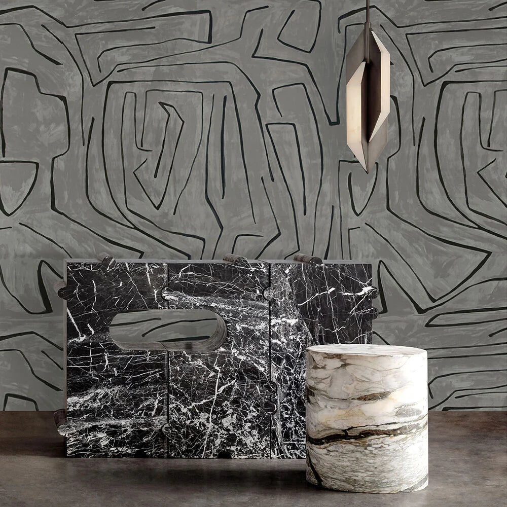 Graffito Wallpaper by Kelly Wearstler