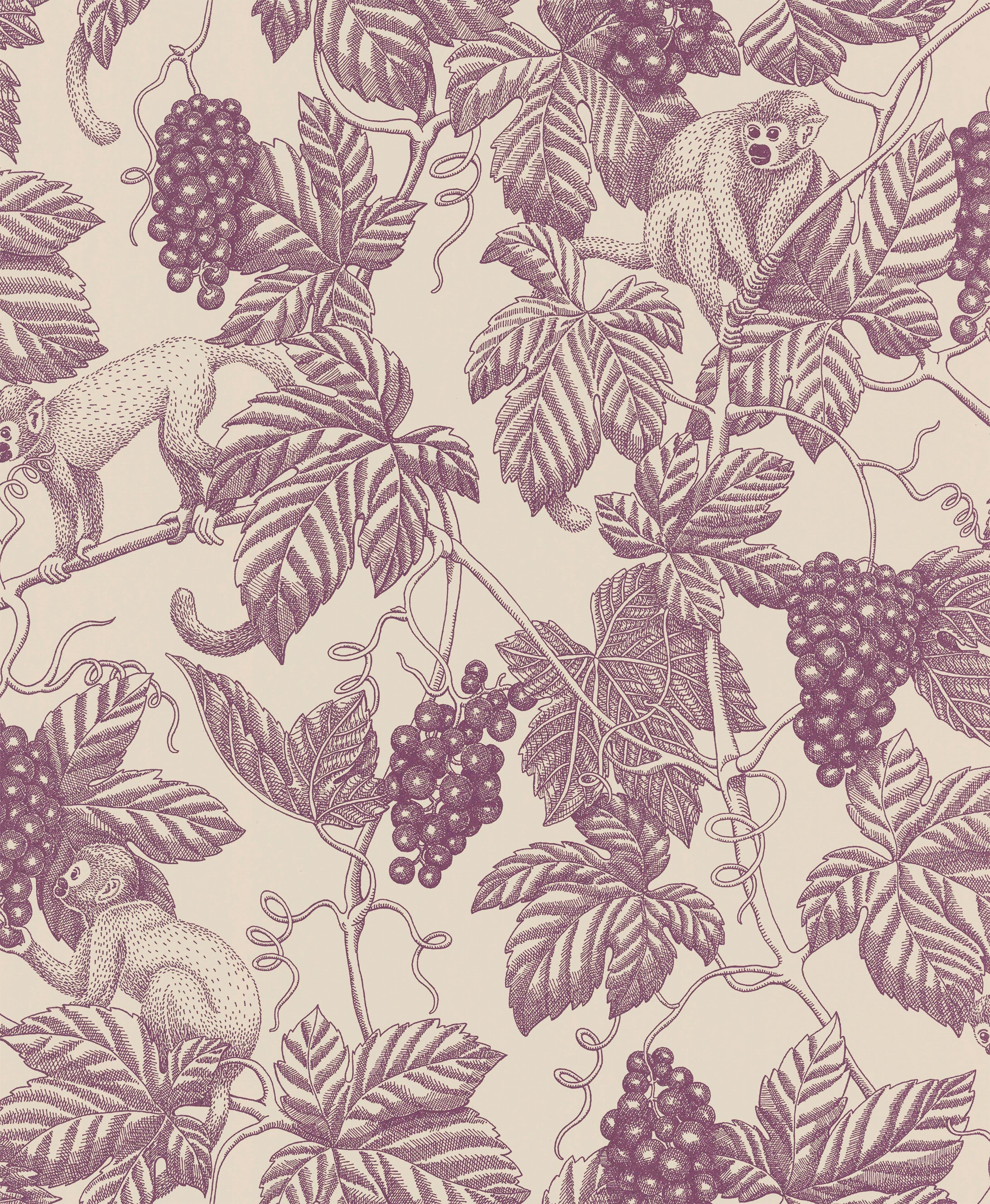 Grape Thief Wallpaper by Långelid Von Brömssen