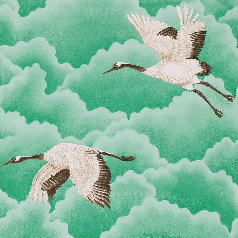 Cranes In Flight Wallpaper by Harlequin