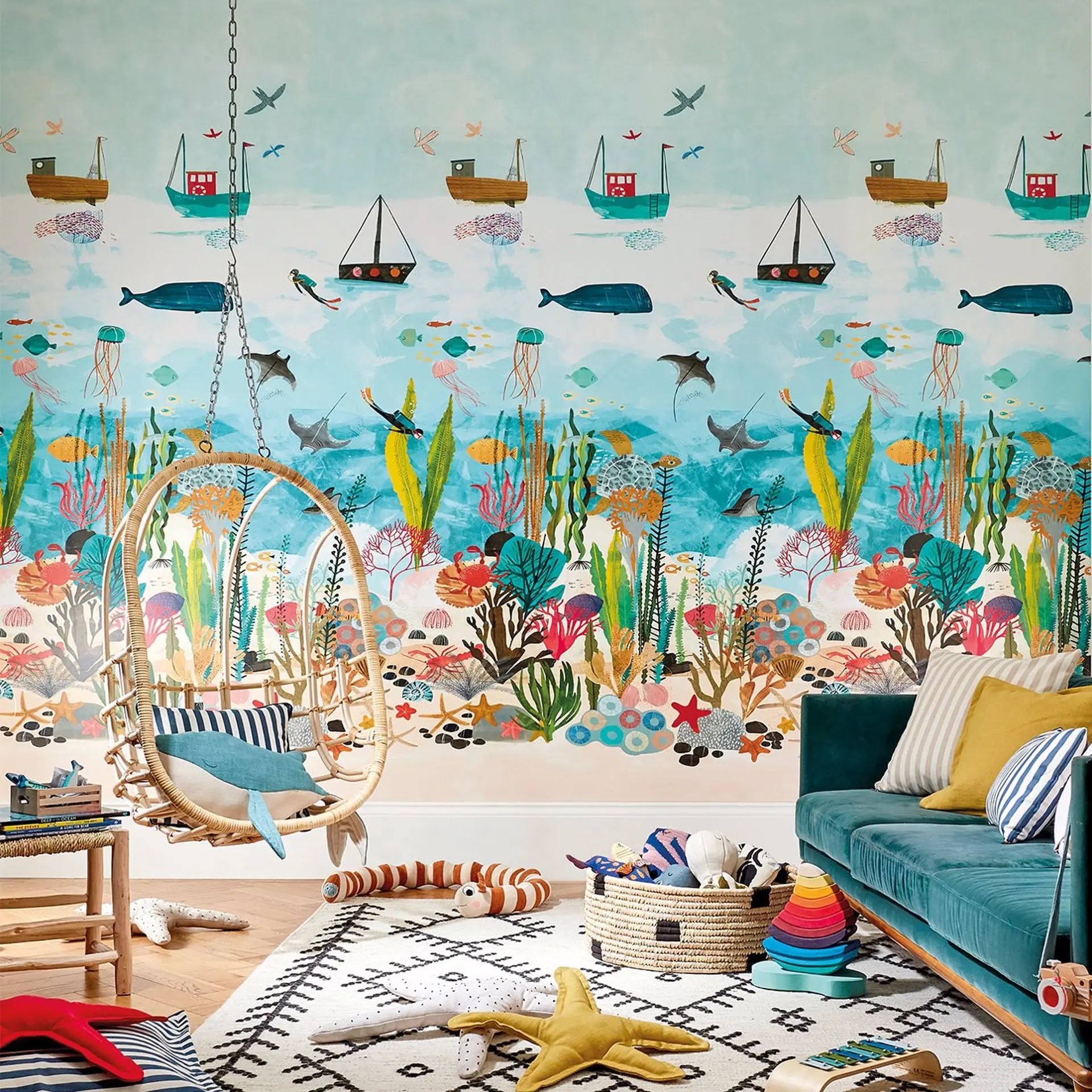 Above & Below Marine Life Wallpaper by Harlequin