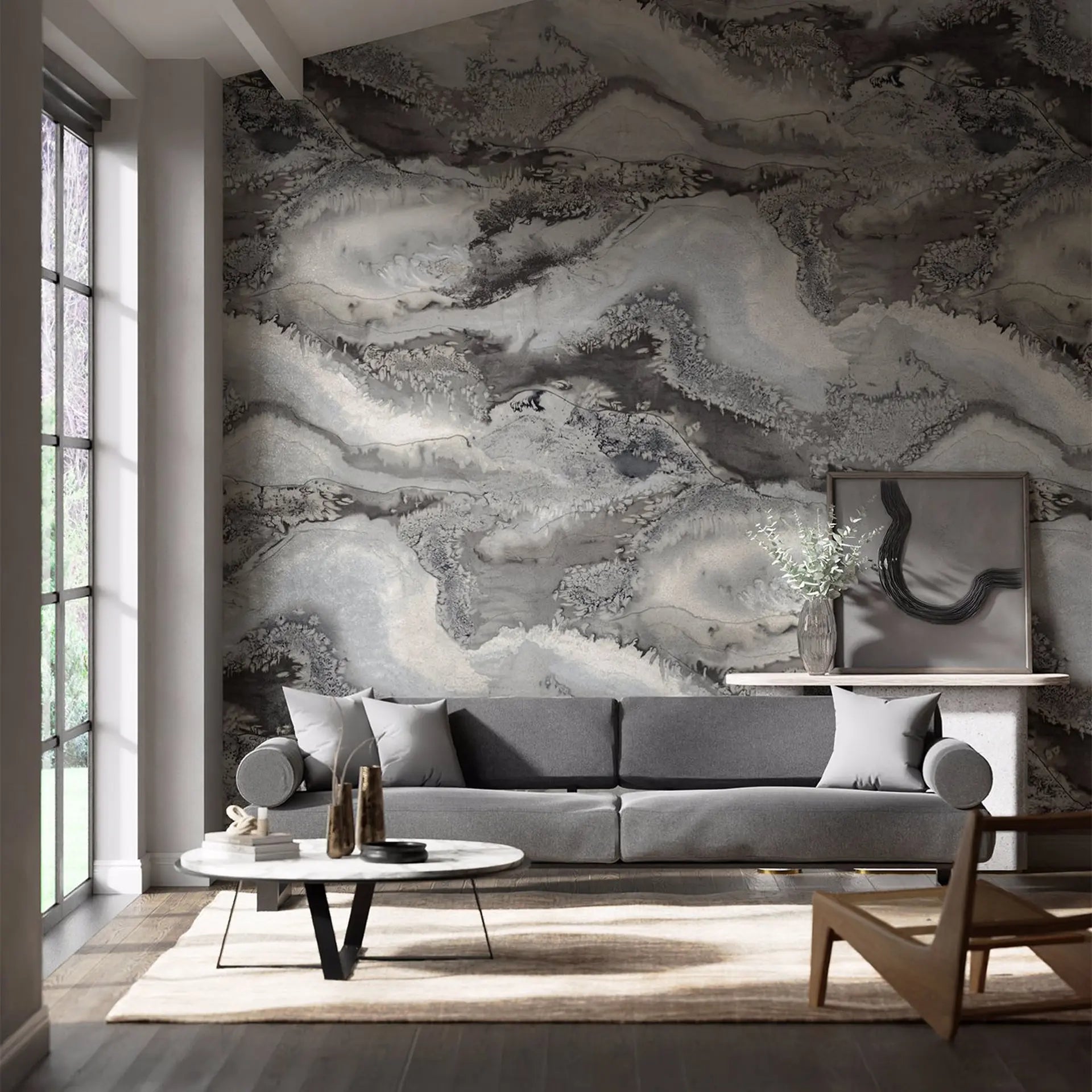 Reflected Obsidian Wallpaper by Harlequin