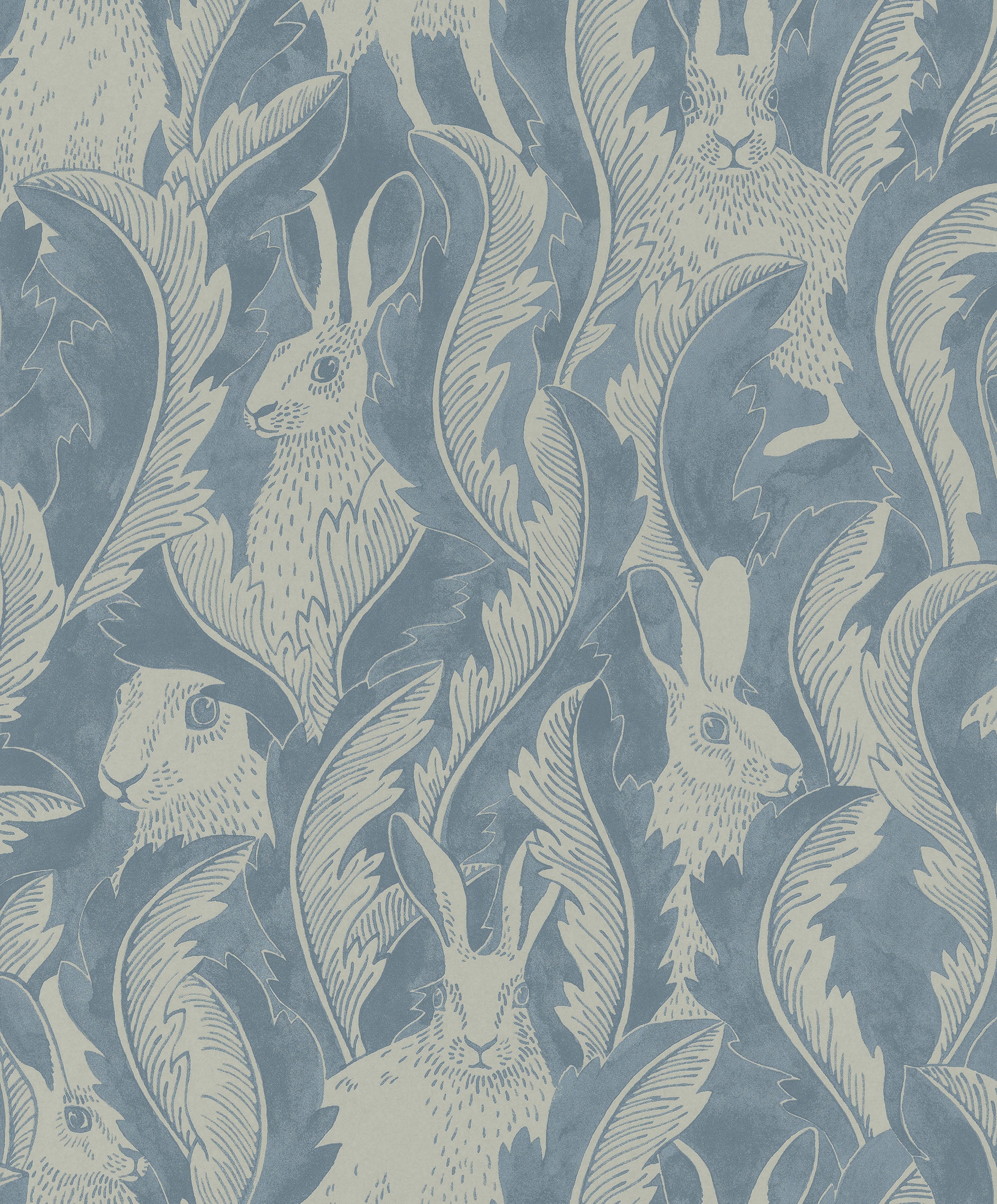 Hares in Hiding Wallpaper by Långelid Von Brömssen