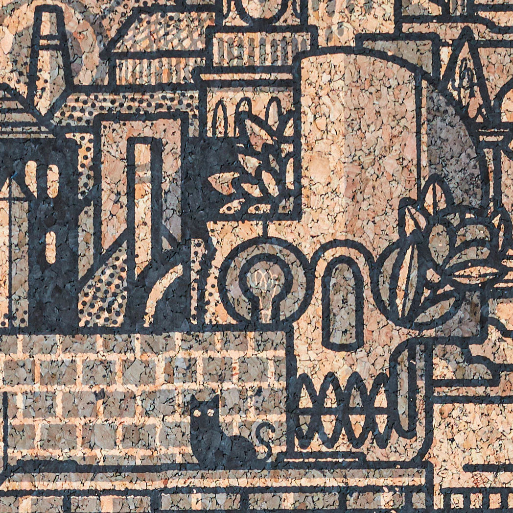 Hit the North Superwide Cork Wallpaper