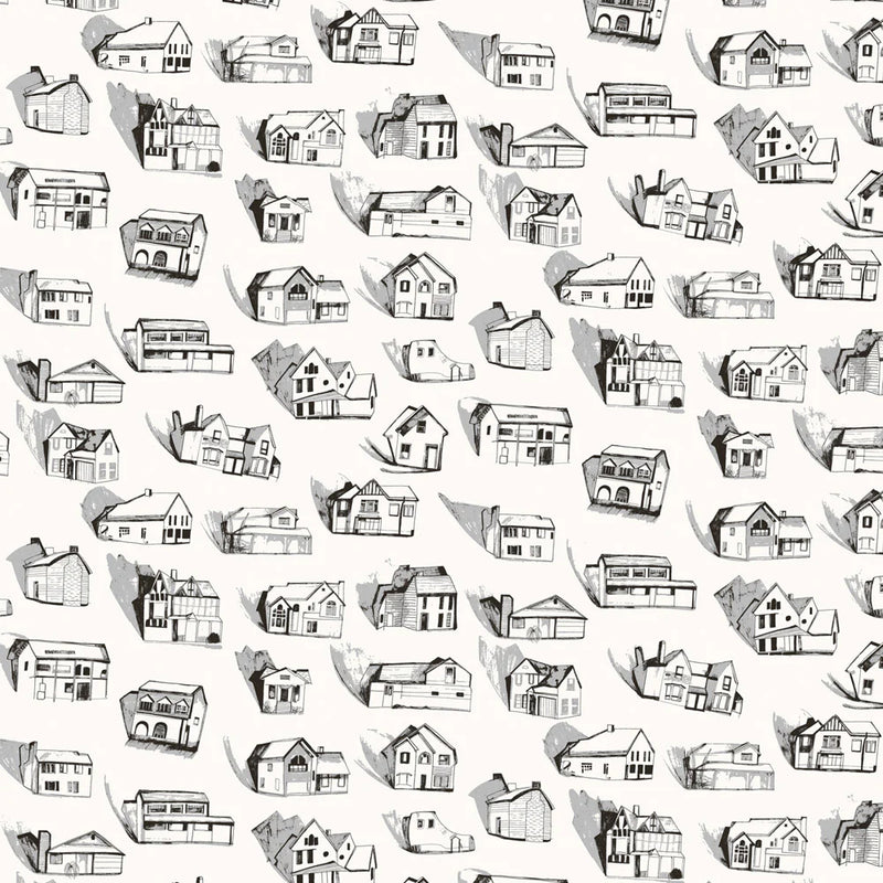 Houses Wallpaper by Erica Wakerly