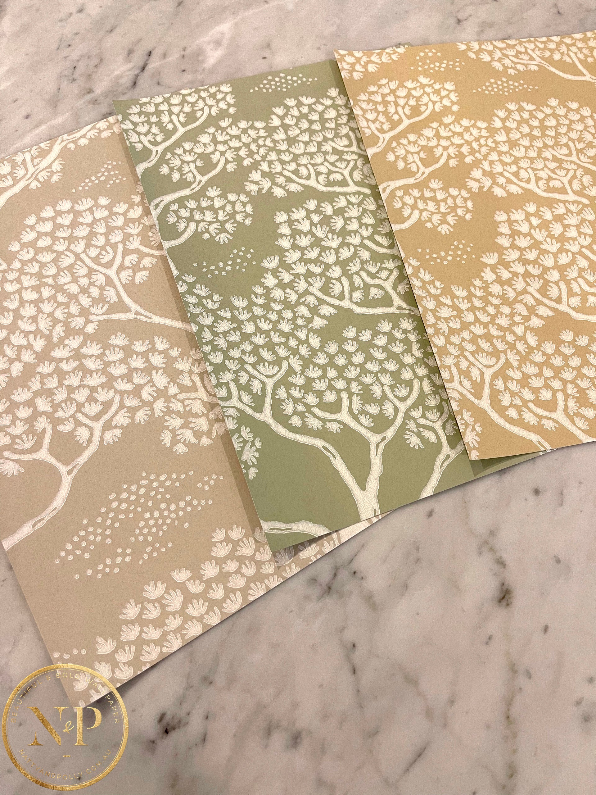 Woodland Notes Wallpaper by Littlephant