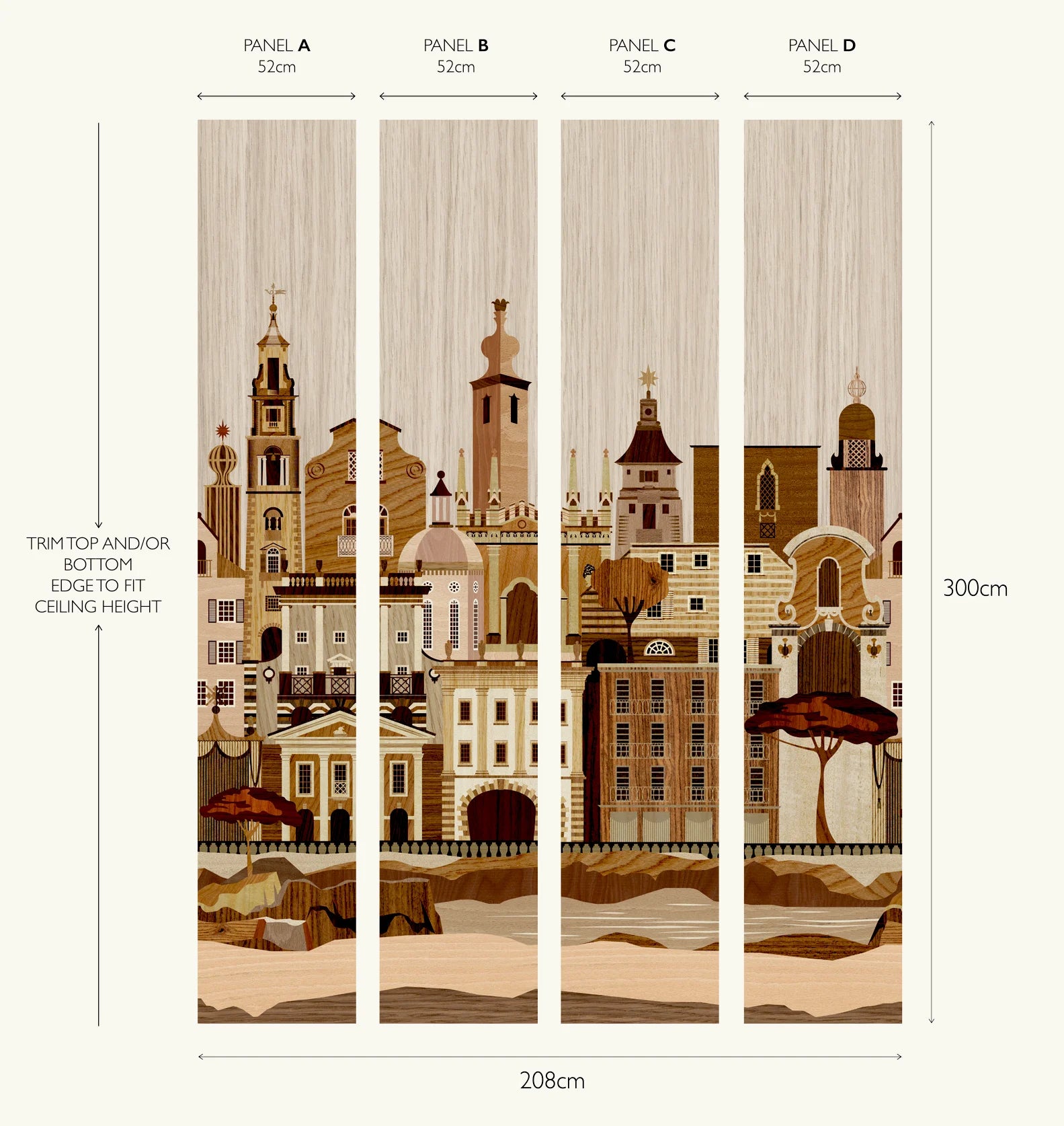 Italianate Mural by Mini Moderns