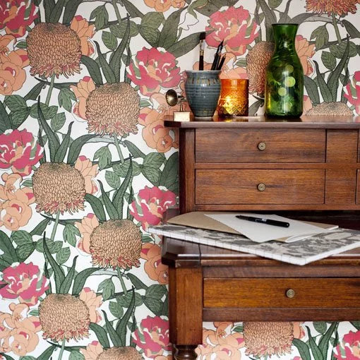 Mr Chrysanth Wallpaper by Abigail Borg