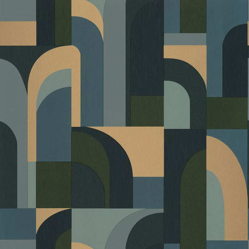 Labyrinth Doors Wallpaper by Casadeco