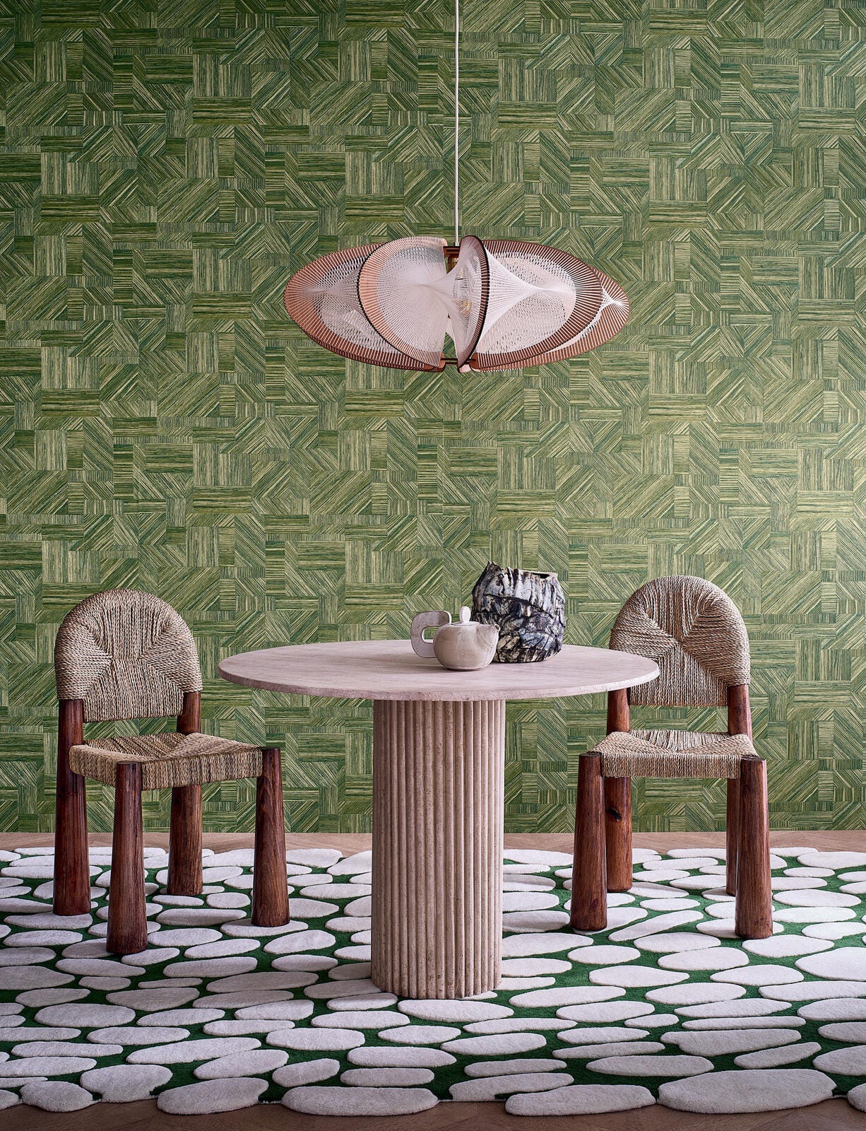 Imbrication Wallpaper by Casamance