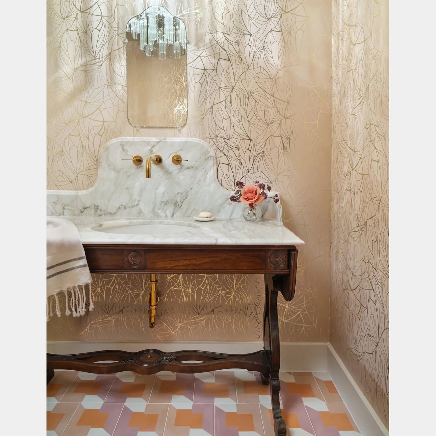 Leaf Wallpaper by Erica Wakerly