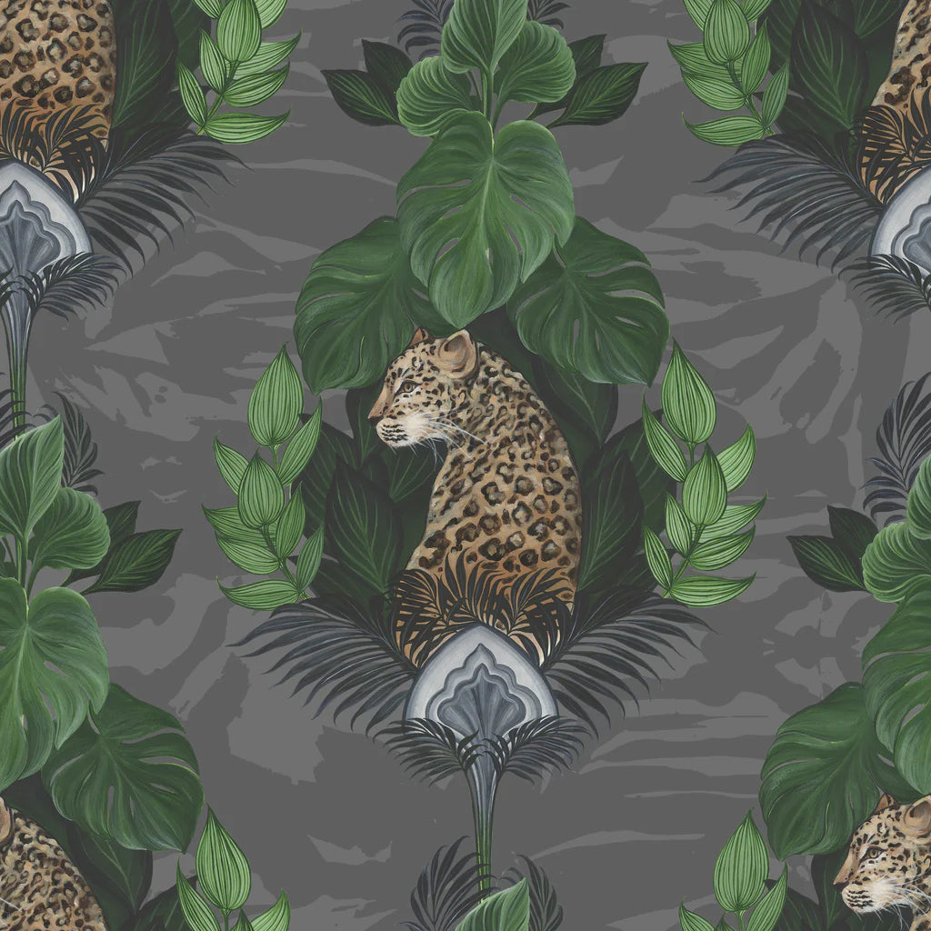 Floral Leopard Wallpaper by Graduate Collection