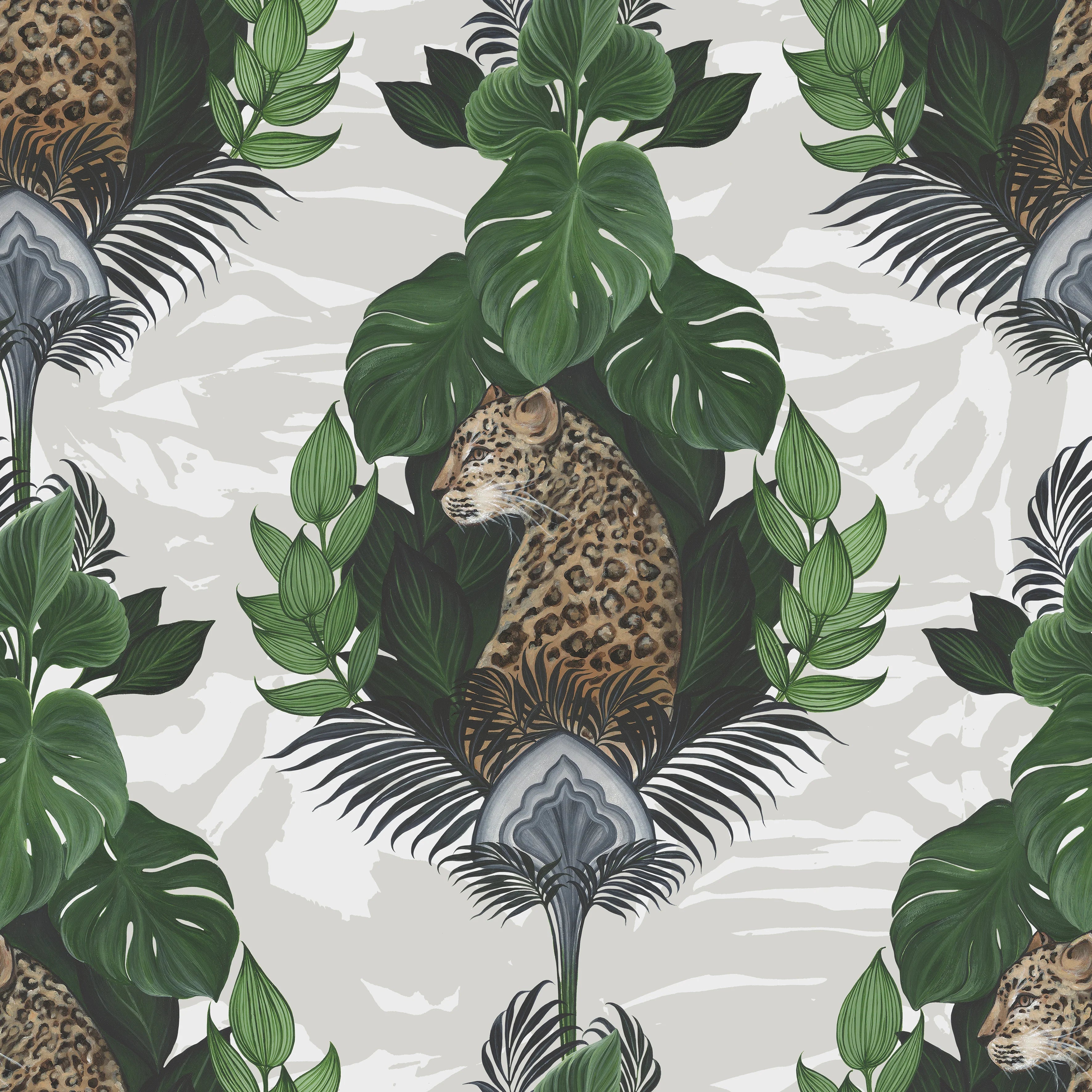 Floral Leopard Wallpaper by Graduate Collection