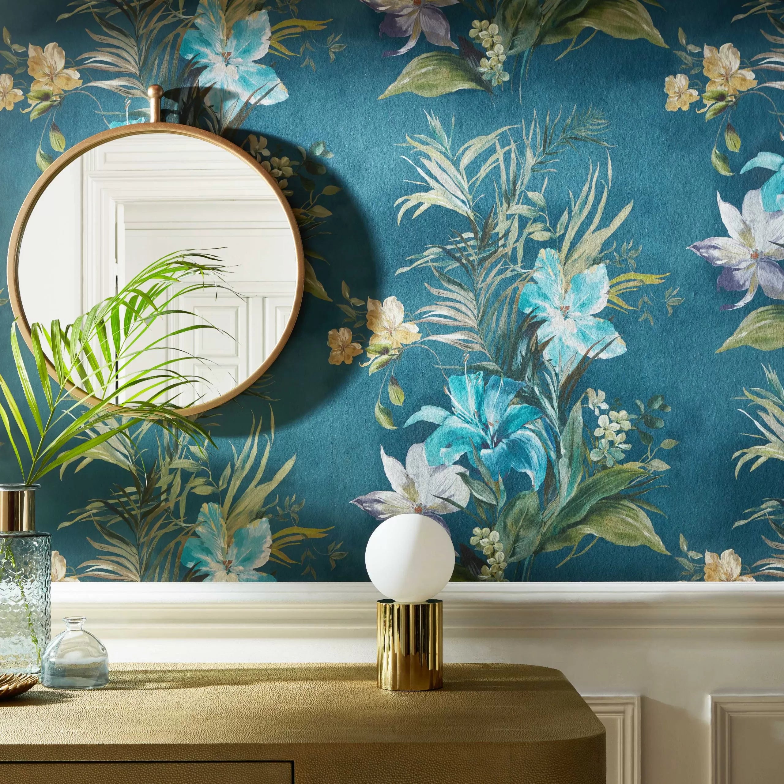 Lilliana Luxury Floral Wallpaper by 1838