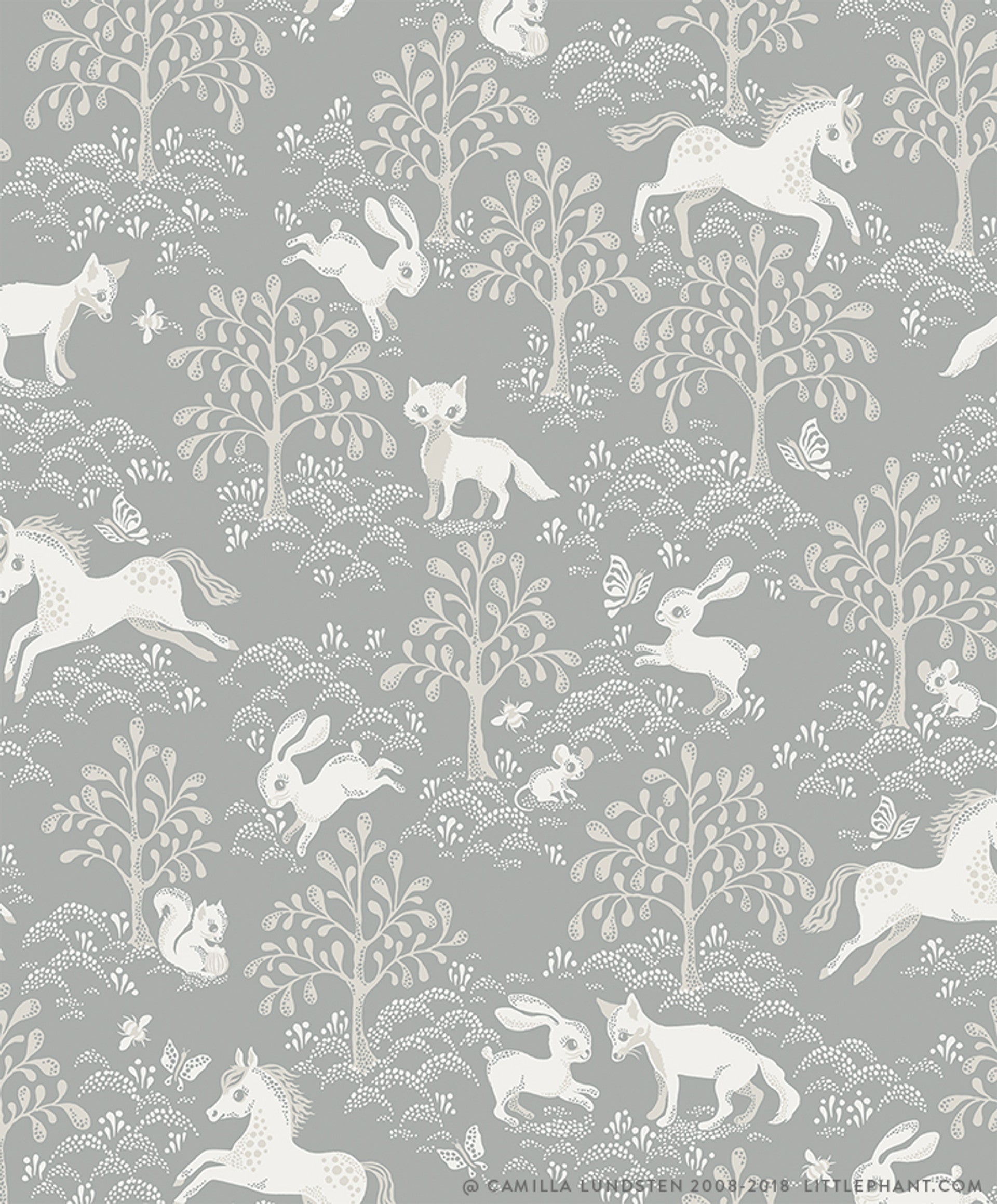 Fairytale Fox Wallpaper by Littlephant