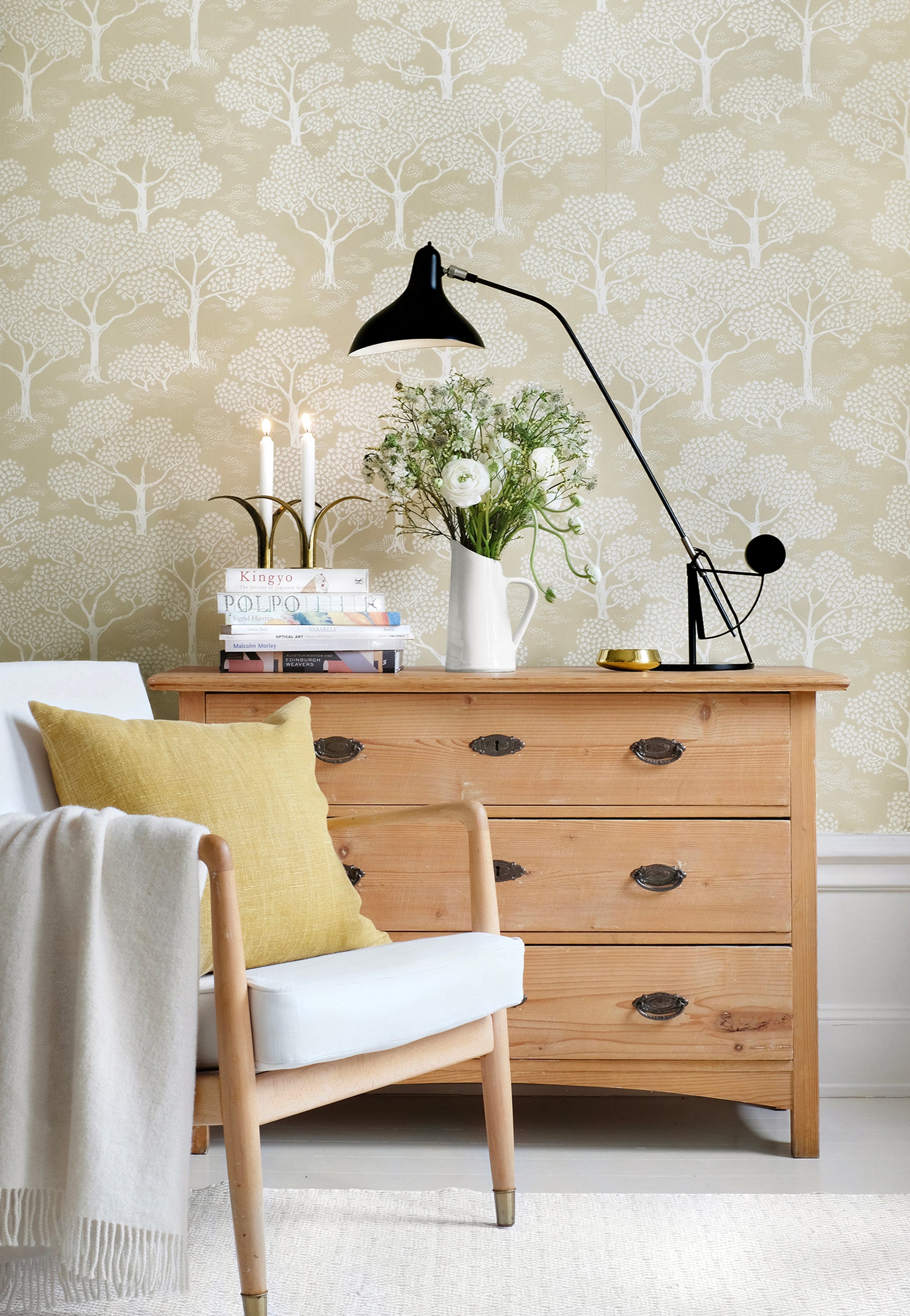 Woodland Notes Wallpaper by Littlephant