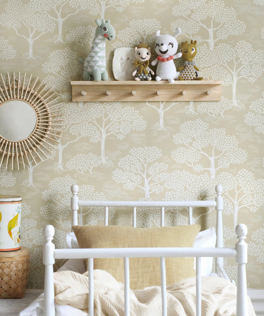 Woodland Notes Wallpaper by Littlephant
