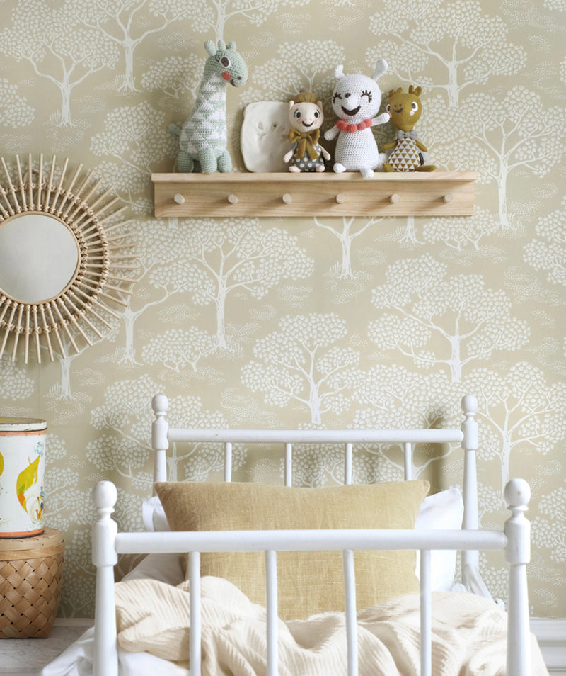Woodland Notes Wallpaper by Littlephant