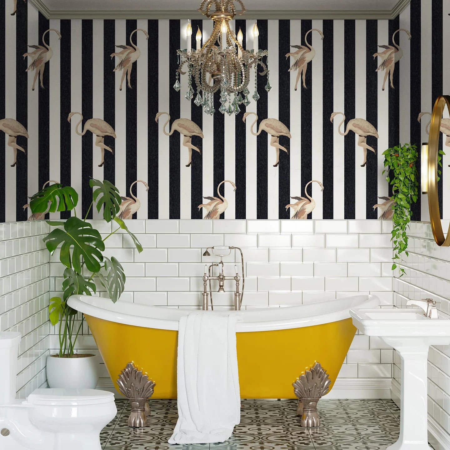 Marilyn Stripe Wallpaper by Woodchip & Magnolia