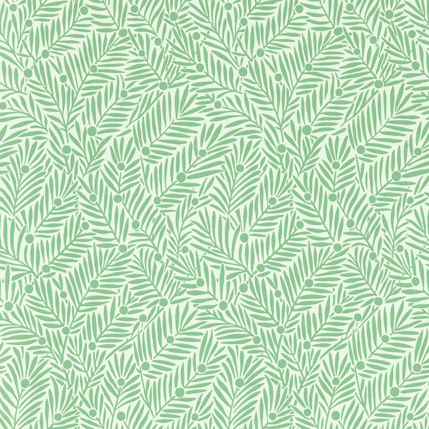 Yew & Aril Leaf Wallpaper