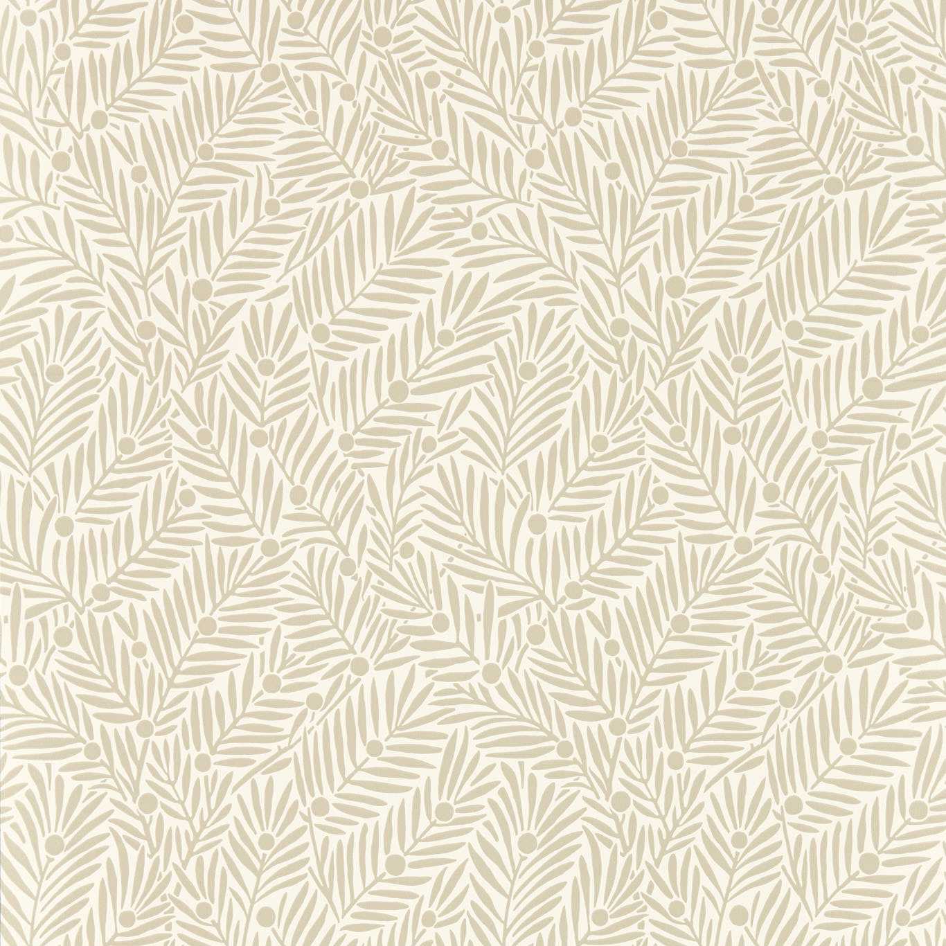Yew & Aril Leaf Wallpaper