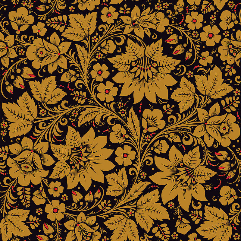 Milana Gold Wallpaper by Olenka Design
