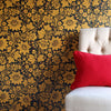 Milana Gold Wallpaper by Olenka Design
