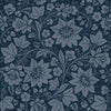 Milana Graphite Blue Wallpaper by Olenka Design