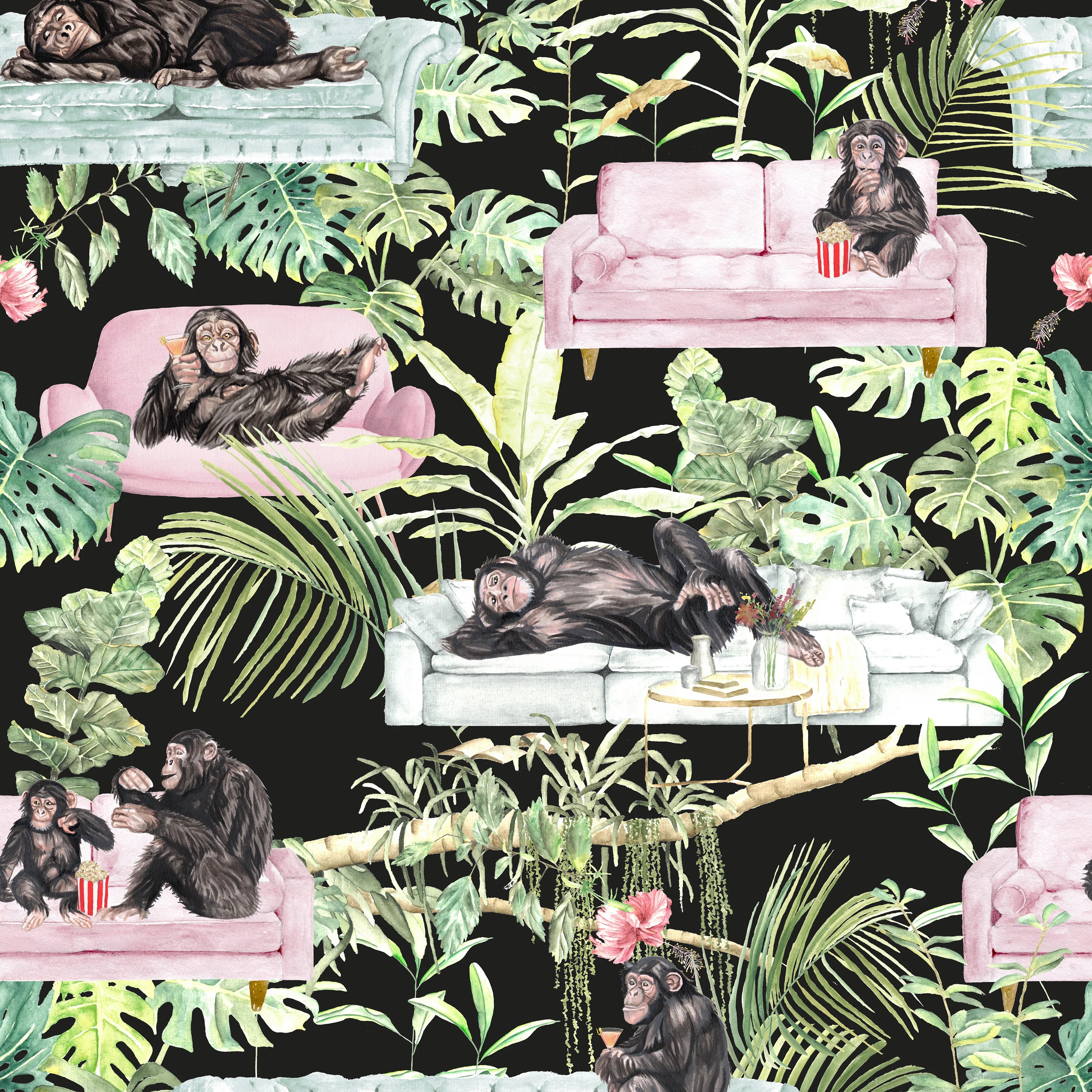 Monkey Business Wallpaper by Graduate Collection