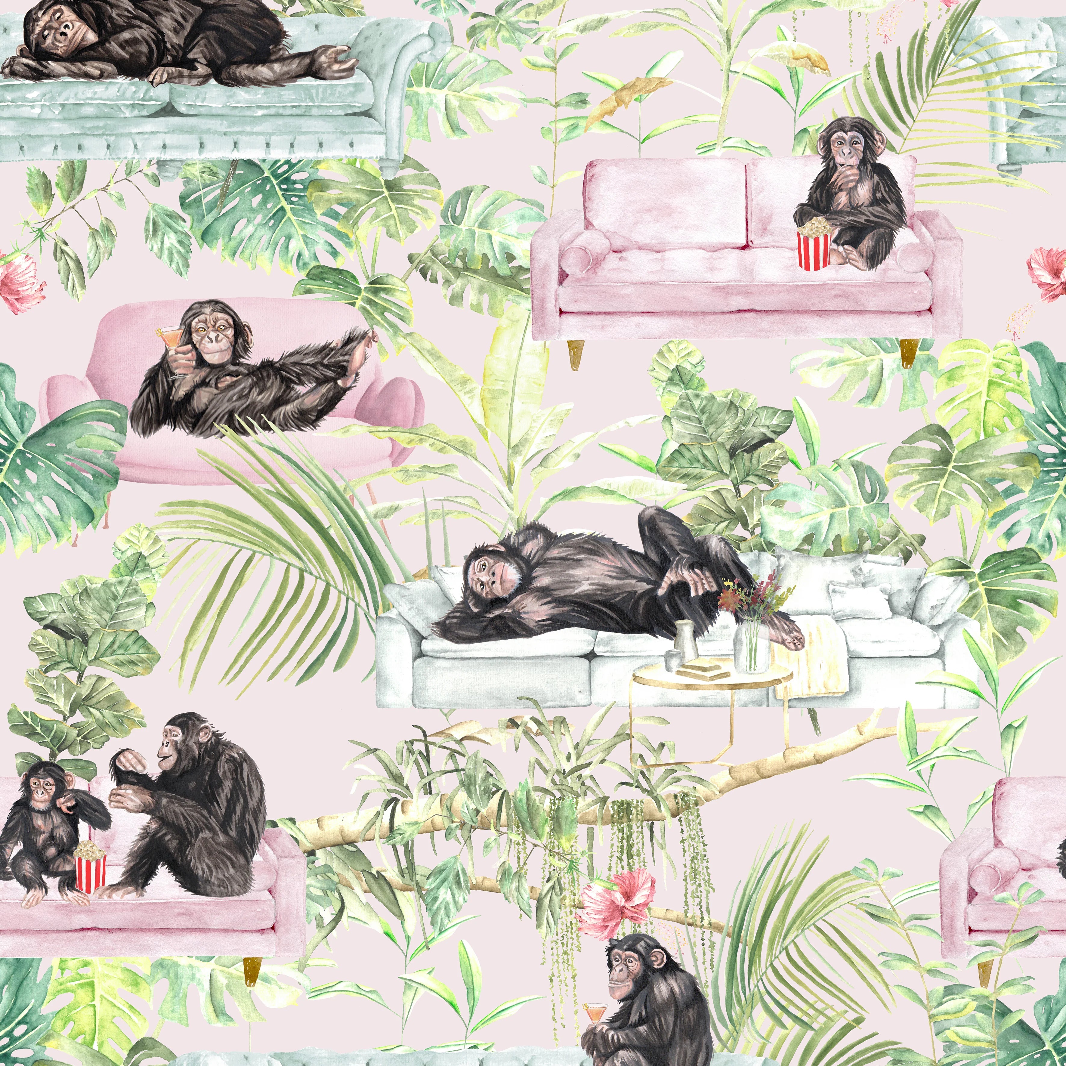 Monkey Business Wallpaper by Graduate Collection