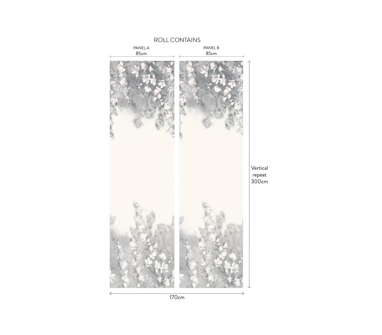 Trailing Magnolia Luxury Floral Paperweave Mural by 1838