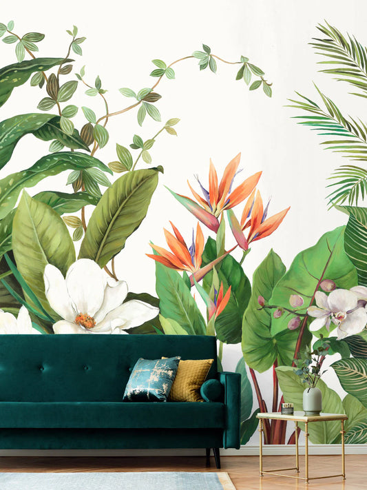 Naples Palm Mural Wallpaper by Daisy Bennett