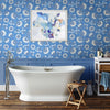 Neva Blue Wallpaper by Olenka Design
