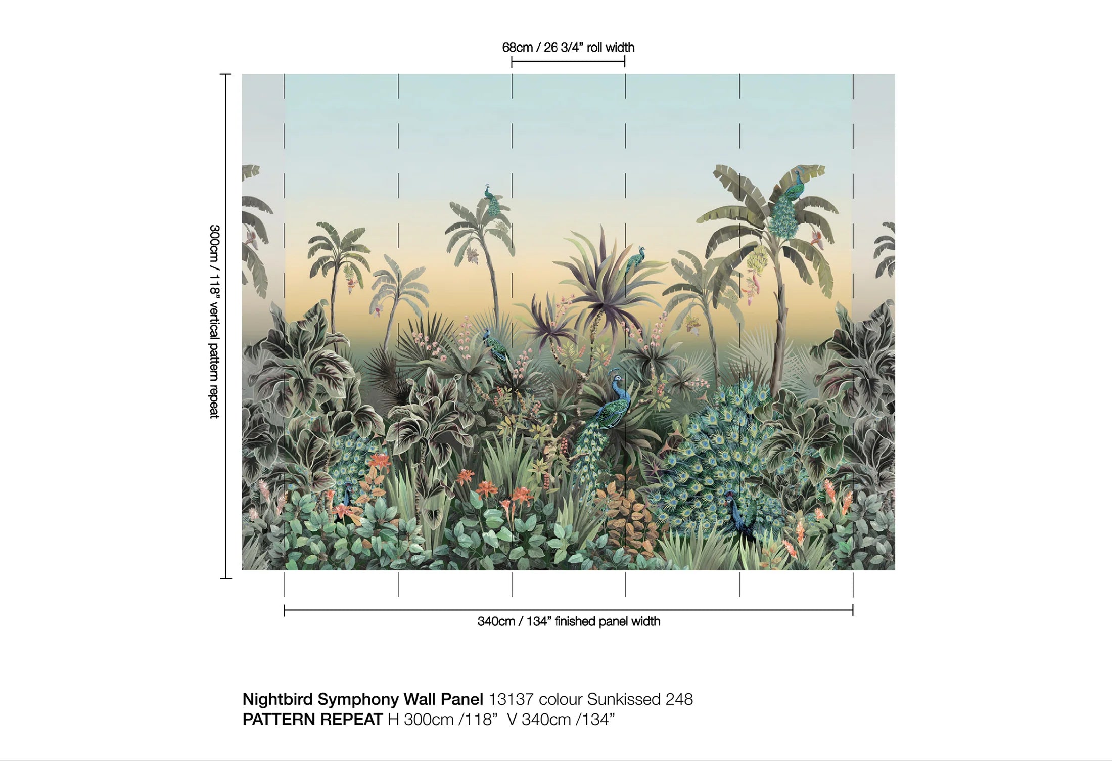 Nightbird Symphony Wallpaper by Catherine Martin X Mokum