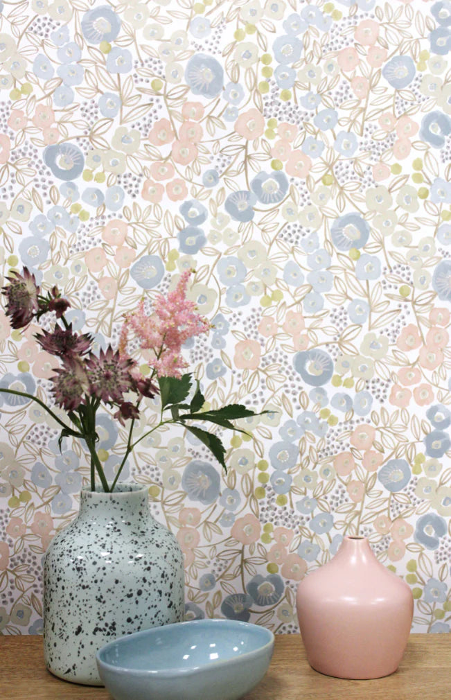 Flora Ditsy wallpaper by Ohpopsi