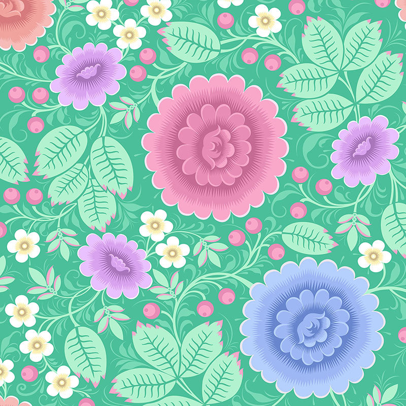 Velina Spring Garden Wallpaper by Olenka Design