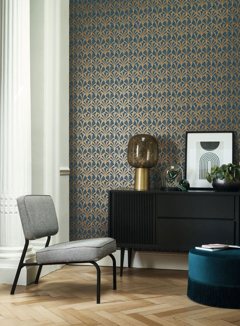 Palmette Wallpaper by Casadeco