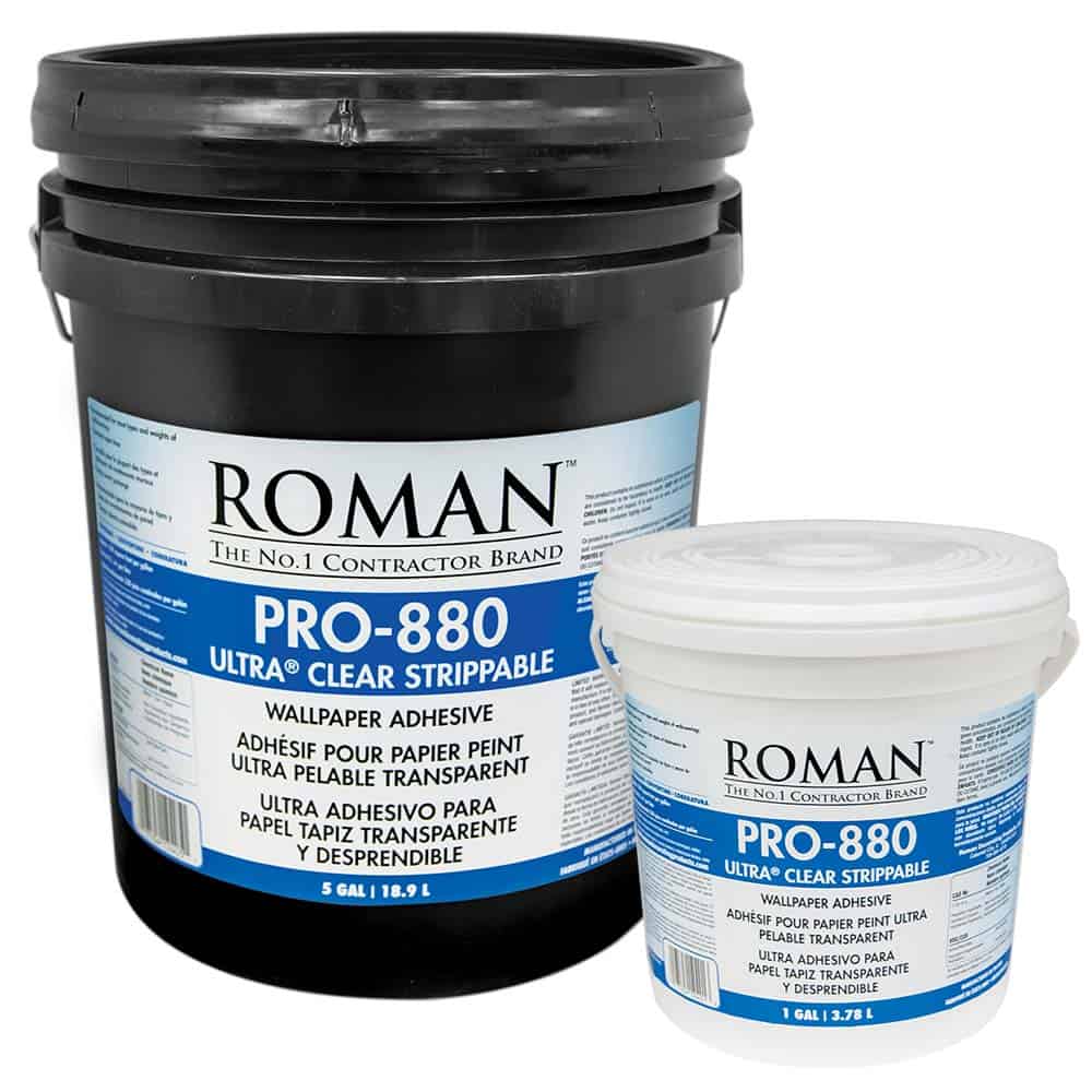 Roman Pro-880 Ultra Clear Strippable Wallpaper Adhesive Glue