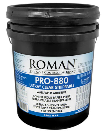 Roman Pro-880 Ultra Clear Strippable Wallpaper Adhesive Glue