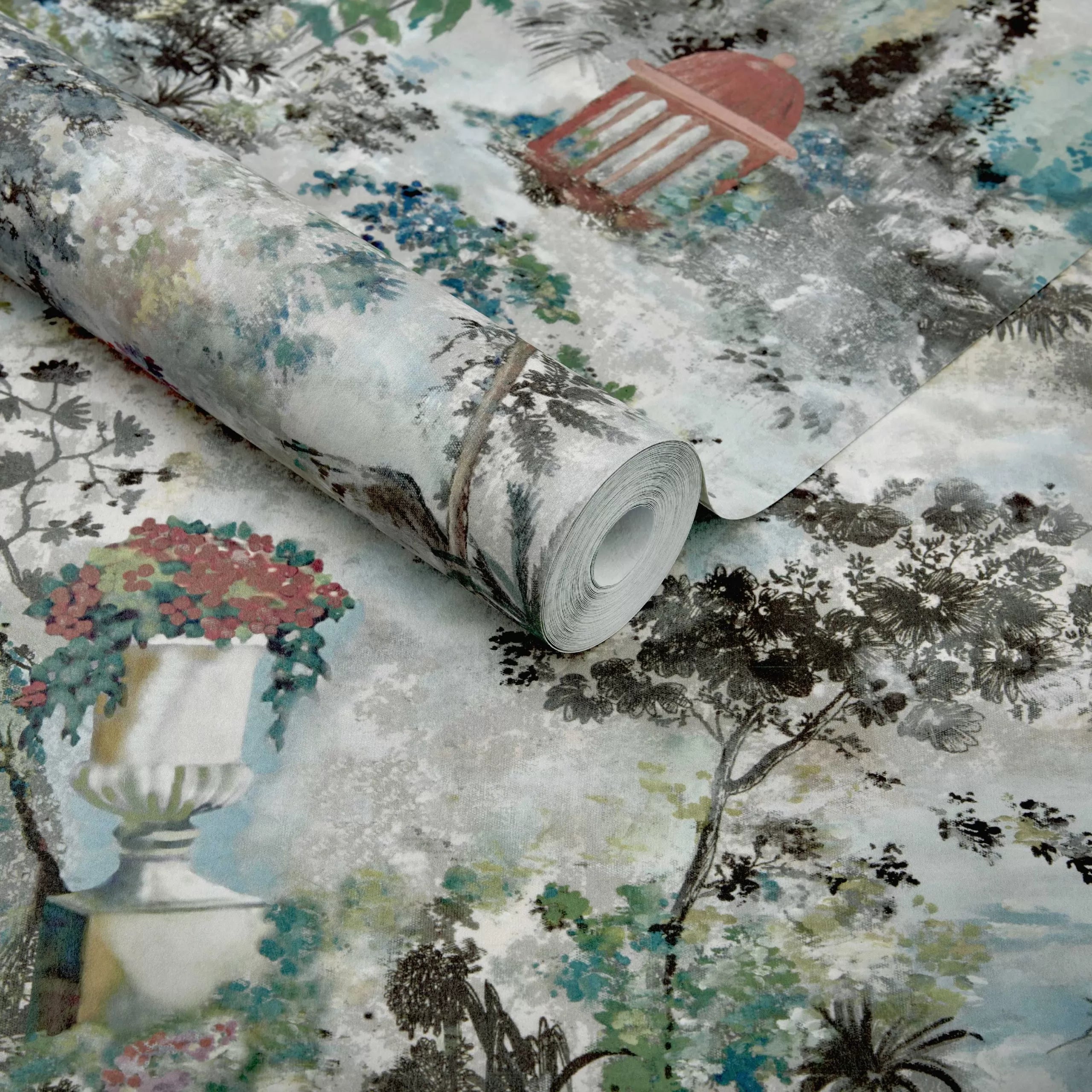 Pavilion Luxury Toile Wallpaper by 1838