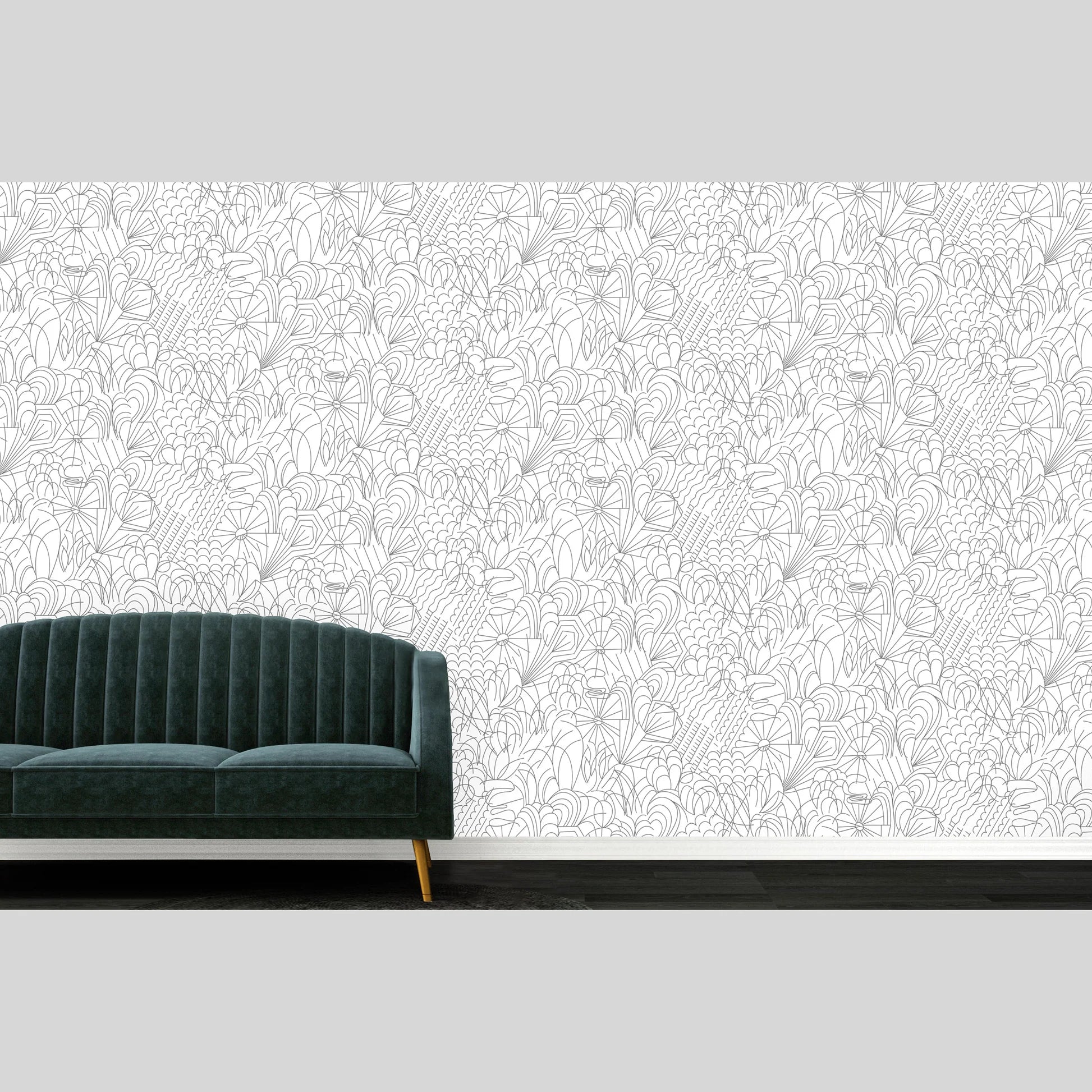 Pop Flock Wallpaper by Erica Wakerly